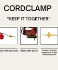 Three Pack Universal Cord Clamp Extension Cord Safety Connector Cover And Outdoor Cord Holder For A No Fuss Pro Grade Safe Tool Plug To Cord Connection Fits Most Cord Sizes Indoor And Outdoor Use on tools