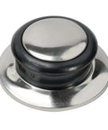 Hot Kitchen Pot Lid Knob Replacement Kit featuring heat Resistant Silicone Grip Plus Stainless Steel Handles And Black Screws For 5Mm To 12mm Holes In Glass Cookware And Pans, Perfect Easy Fix Your Lids Today. black silicone and stainless steel pot lid knob replacement kit