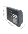 Dead Accurate Three Axis Digital Caliper Kit With Tough Die Cast Alloy Shell And Five Micron Linear Encoder Scales, display panel view.