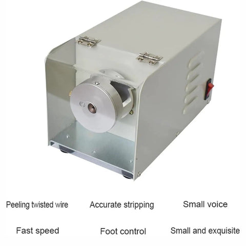 Workhorse All In One Wire Twisting And Stripping Tool For Copper Core Cables Hand Crank Operated 1.2 To 4.2 mm close-up view.