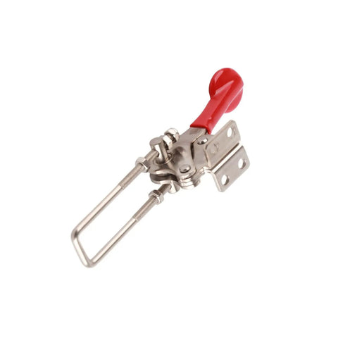 Heavy Duty Quick Release Toggle Clamp With Stainless Steel Build And Adjustable Push Pull Latch, 992 Lb Clamping Force, Plastic Anti Slip Handle