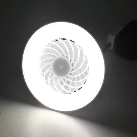 XEGZLH E27 Ceiling Fan with LED Light 5-Blade Modern Lamp 5.79inch Fan Lamp adjustable speed and white LED light.