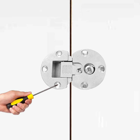 Installing Two Pack 90 Degree Adjustable Concealed Cabinet Door Hinges With Page Turning Axis Zinc Alloy Drop Down Flush Hinge
