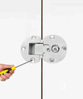 Installing 90 Degree Adjustable Concealed Cabinet Door Hinge Set, Zinc Alloy Drop Down Flush Hinge with screwdriver
