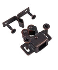 12 Pack Vintage Brown Strong Roller Catch for Cabinets with screws, heavy duty steel hardware for easy DIY install