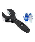 Ratcheting Pipe Cutter With Ergonomic Handle And Included Gloves For Home Plumbing Heavy Duty Metal Build Easy Grip Tubing Tool For Quick Clean Cuts