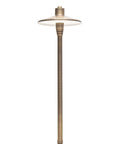 G2 12V Brass Path Light 4 Pack Kit With 3W 2700K Warm White G4 LED Bulbs For Low Voltage Landscape Lighting Pole Design