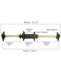 32 Inch Rear Axle Kit With 4 Stud Wheel Hubs For ATV Quad Buggy GY6 125cc 150cc Go Kart Heavy Duty Bolt On Ready To Install