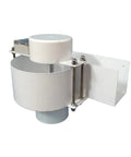 Portable 150W Micro Axial Flow Hydro Generator for low head water turbine system, shown from side, suitable for small streams