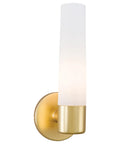 Saber Wall Sconce 1 Light 60W Max Honey Gold Finish 12.5 Inch High 4.75 Inch Wide Dimmable Bulb Not Included Includes Mounting Hardware