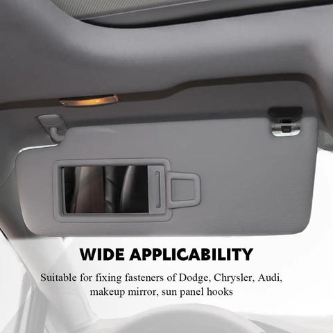 Two Pack Inner Sun Visor Clips Car Visor Holder Hook Makeup Mirror Bracket Replacement For OEM 8U0857562A Fits Audi