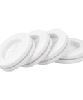 White Rubber Grommet Kit For Wire Protection And Insulation, High Elasticity Round Cable Protector Rings, Dustproof And Flame Retardant For Electrical Cables, 4 Pack, white rubber grommets
