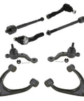 Lexus IS300 Front Suspension Kit With Tie Rod End Ball Joints And Control Arms Inner Right Left Front Upper Lower Sealed With Bushing 2001 2005 3.0L