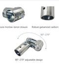 Adjustable 2 Way Pipe Connector For 1 Inch Stainless Steel Rail And Chain Link Fence Tough As Nails Heavy Duty Clamp Fittings