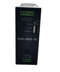 Multi Voltage Rail Mounted Switching Power Supply With 12 24 36 48V Input And 36V 13.3A Output For Industrial Panels And Control Cabinets Heavy Duty Rugged Reliable Power Solution front view