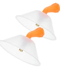 Two Pack Transparent Windproof Agricultural Nozzle Covers For Misting Sprayers Delivers Wide Even Fine Spray To Boost Accuracy And Coverage