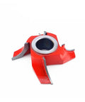 Precision Balanced R60 Corner Rounding Shaper Cutter With Quarter Inch Shank and Tough As Nails Triple Carbide Blade side view