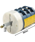 Forward And Reverse Tire Changer Motor Switch With Reset Function 220V To 380V Compatibility showing dimensions 70mm x 89mm