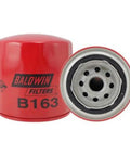 Spin On Oil Filter With 3/4 Inch Thread And 3 7/8 Inch Length Red Finish, Automotive Filter For Fleet And Vehicle Maintenance, Durable Spin On Design For Cars Trucks And Equipment, Made In The United States