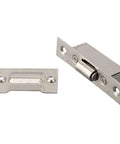 Top Notch Stainless Steel Invisible Roller Catch For Interior Doors 90mm By 20mm smooth latching mechanism with two parts.