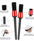 9 Piece Auto Detailing Brush Set With Soft Bristles For Interior And Exterior Cleaning Including Wheels, Vents, Seats, Engine, Carpets And More For Cars, Trucks, SUVs And Motorcycles All In One Automotive Cleaning Kit.