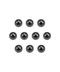 Silicon nitride ceramic bearing balls, 2.5mm, 10pcs, top view