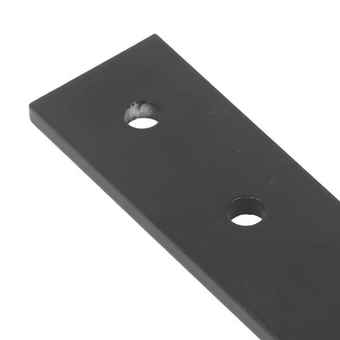 Close-up of Two Pack 4 Hole Aluminum Connecting Plates Flat Straight Brackets for frames and tables
