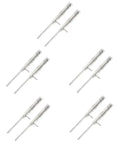Top Tier Heavy Duty 10 Pack Stainless Steel Slide Bolt Latches, 17 inches for securing French doors, barn sheds, and gates.