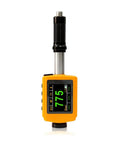 Integrated Portable Leeb Hardness Tester Pen Type With D Type Impact Device And DL Test Block, Big OLED Color Display, Expanded Data Storage And Lightning Fast Data Communication, Pro Grade HB HRC HRB HV HS HL And Sigma B Strength. orange handheld metal hardness tester with probe