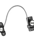 Two Pack Window And Cabinet Safety Locks With Keys, stainless steel, cable design for child safety on cabinets and windows