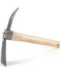 2 In 1 Garden Hoe And Pickaxe With Wooden Handle Heavy Duty Weeding And Digging Tool For Home Garden Yard And Planting Beds