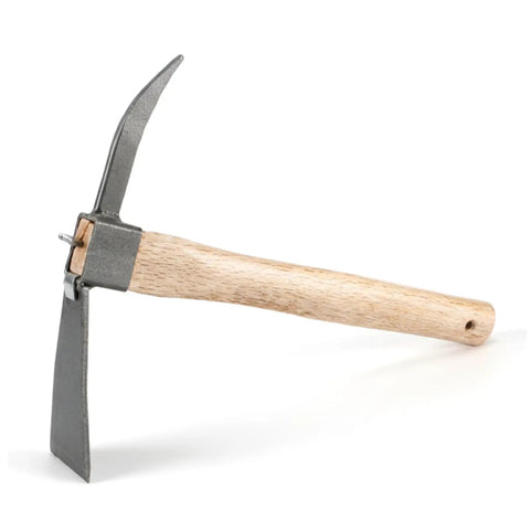 2 In 1 Garden Hoe And Pickaxe With Wooden Handle Heavy Duty Weeding And Digging Tool For Home Garden Yard And Planting Beds