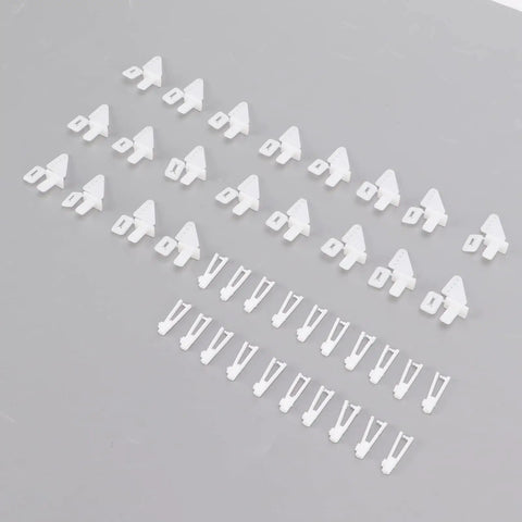 20 Sets Control Horns Clevis Kit With Rudder Angle For RC Airplane And Electric Aircraft Durable Plastic Reusable 1mm