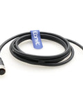 M12 Workhorse 6 Pin A Code Female Open End Sensor Cable with waterproof aviation plug, 2m PVC, brass connector, heavy duty build