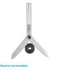 Drill Press Center Finder With Three Eighths Inch Shank Fast Accurate Center Location For Round Workpieces Pro Grade Chuck Or Collet Mount Boost Drilling Precision And Quality, shown with metal construction and black adjustment wheel.