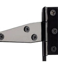 Heavy Duty T Shape Barn Door Hinges Crafted From Sleek Black Iron Deliver Smooth As Butter Sliding Action For Rustic Furniture.