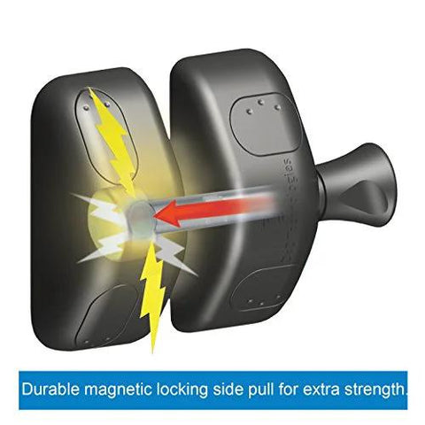 MagnaLatch Side Pull Gate Latch with magnetic locking mechanism and side fixing legs for easy installation on various gate types