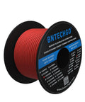 Red 12 Gauge Silicone Wire Spool, 100 Ft Flexible Stranded Tinned Copper Wire, 680 Strand Core, Ultra Flexible Soft Silicone