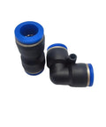 Hot Pick Bulk 50 Or 100 Pack PV PU Pneumatic Fittings Water Pipe Connector Tube Quick Couplings Release Joint Push In For Air Hose 4mm 6mm 8mm 10mm 12mm 16mm Garden PVC Tubing Easy Install, black elbow fittings