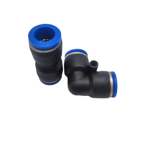Hot Pick Bulk 50 Or 100 Pack PV PU Pneumatic Fittings Water Pipe Connector Tube Quick Couplings Release Joint Push In For Air Hose 4mm 6mm 8mm 10mm 12mm 16mm Garden PVC Tubing Easy Install, black elbow fittings