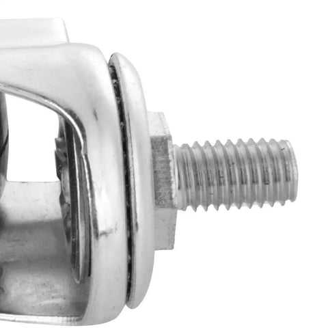 Close-up of Jauarta 2 Inch Quiet Caster Wheel Set for Trolley Furniture Smooth mounting bolt and swivel mechanism.