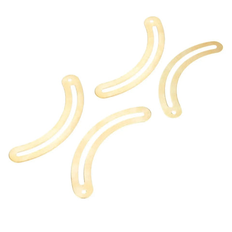 8Pcs Gold Curved Antique Lid Support Hinges With Screws For Cabinets, Boxes, Wardrobes, Doors, And Kitchen Cupboards Decorative Hardware