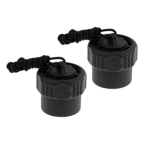 Ultra Lightweight Scuba Tank Valve Plug With Lanyard For DIN 200 Bar Or 300 Bar Regulators, slick two pack dust plug