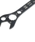 Non Slip Grip Pro Grade Flat Double End AC Wrench Set For Air Conditioner Installation And Repair 6-24mm Black Ergonomic Open-Wrench Design For Tight Spaces And Slippery Surfaces, black steel wrench 14-27mm