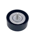 Premium Drive Belt Tensioner Pulley For Benz C Class W205 E Class W213 GLC250 C253 And Vito Sprinter With M270 M274 Engine Idler Replacement Part 2742020019 in black plastic with metal center.