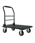 Heavy Duty 1800 Lb Capacity Platform Workhorse Cart With 36 By 24 Inch Platform 6 Inch Swivel Wheels With Brakes Foldable Hand Truck
