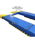 Px16a Scissor Alignment Lift And RJ8 Rolling Jacks Combo Beefy Auto Garage Gear showing extra long slip plates and measurements.