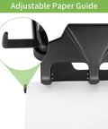 Heavy Duty Three Hole Punch For Binders, 40 Sheet Capacity, with adjustable paper guide for precise hole alignment