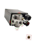 Four Port Air Compressor Pressure Switch Control Valve For Auto Regulation 90 To 120 PSI 110 To 240V metal view
