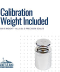 Ultra Precise Digital Scale With 2000g Capacity And 0.01g Resolution For Lab Jewelry And Business Use including 500g calibration weight